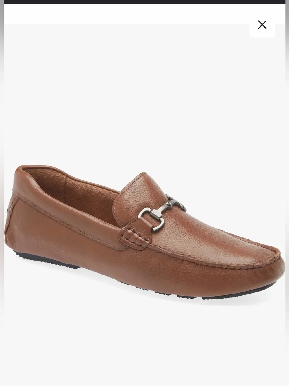 Nordstrom Camden Bit Driving Loafers Brown Leather Quiet Luxury 8.5M